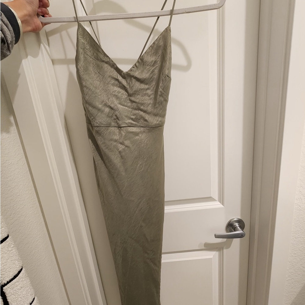 Hello Molly Sage Green Midi Dress